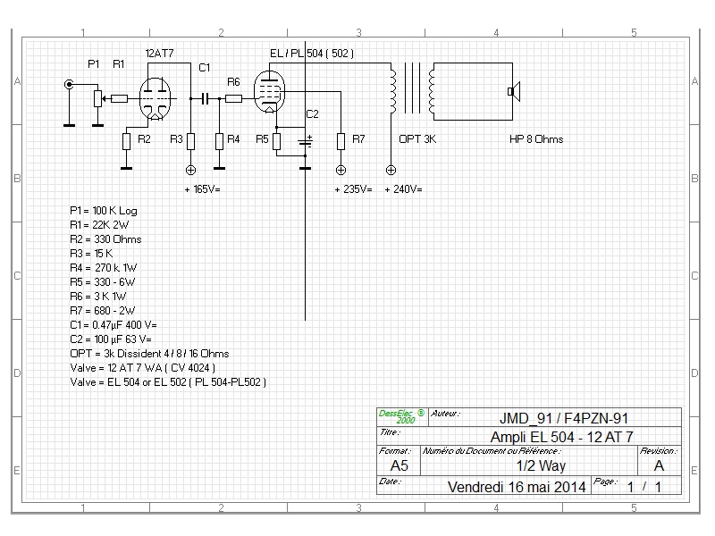 Ampli EL- PL 504 - 12AT7 - EL 502 - PL 502  .JPG